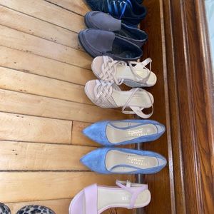 All size 8 shoes.  Mostly heels but some flats and sneakers.